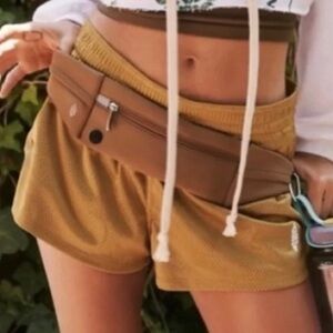 Free people movement high rise shorts Alchemy gold size M